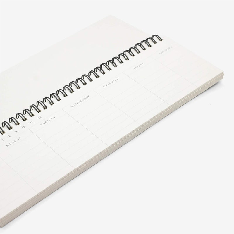 IPPINKA Weekly Calendar Planner with Softcover, Undated Desk Weekly Daily Calendar Planner, Scheduler Memo Pad, Appointment Notebook, Includes 78 Pages - Midnight Black - Image 3